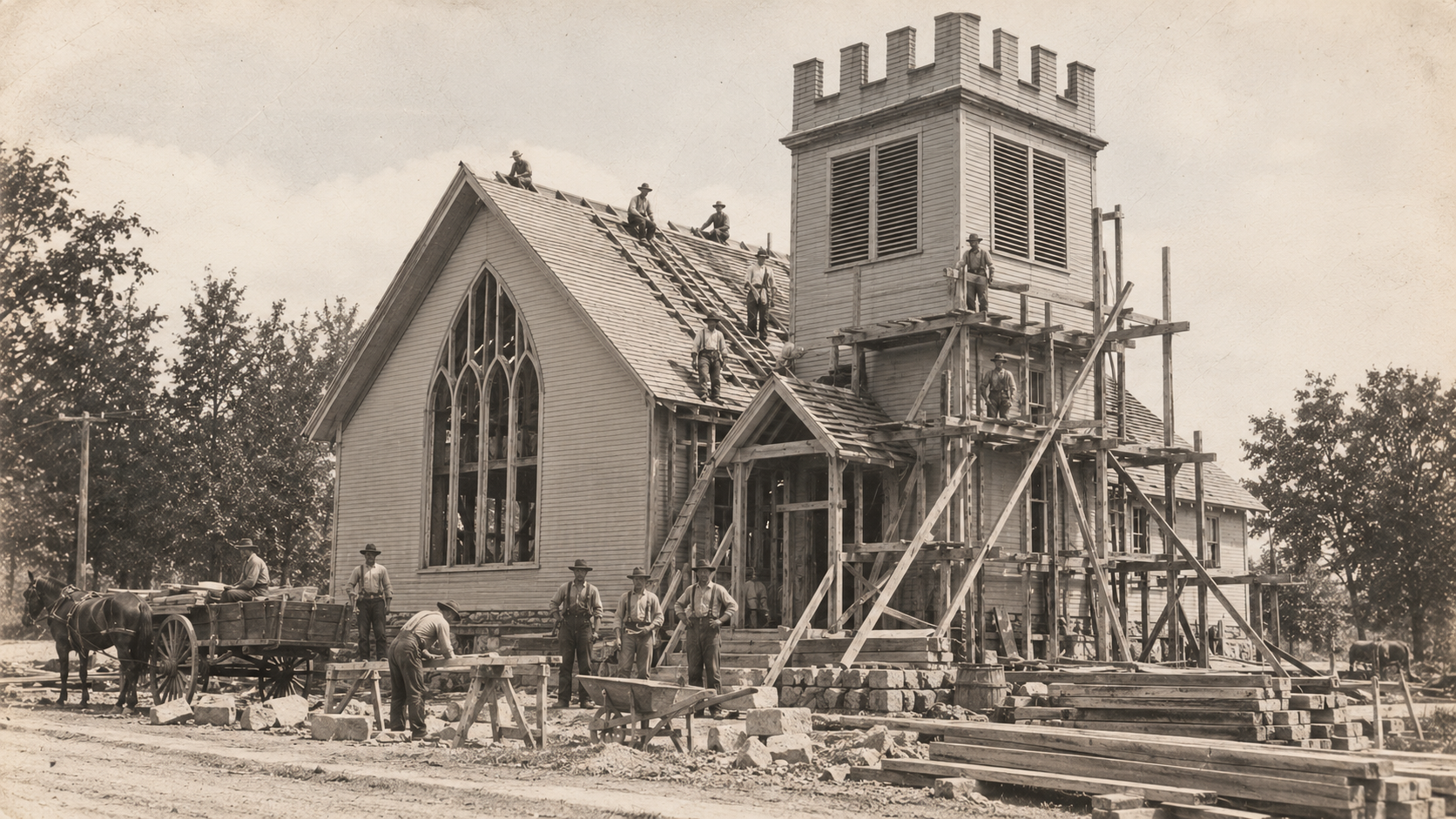 Travaux sur l’ancienne église de Danville