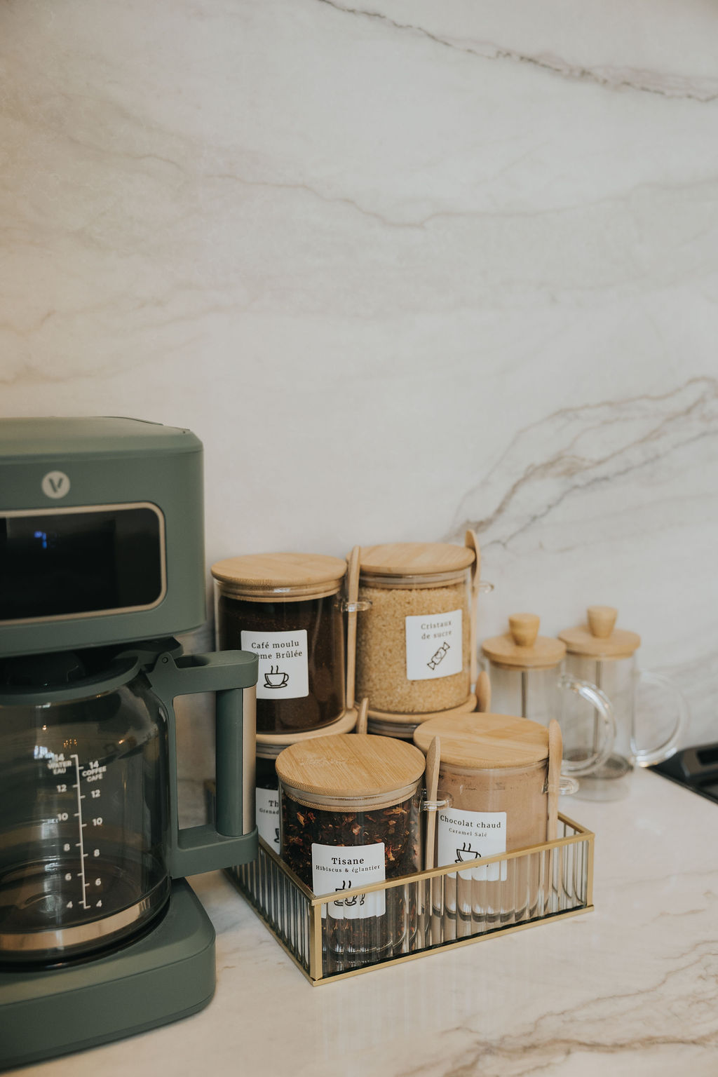 Station café et bocaux gourmands