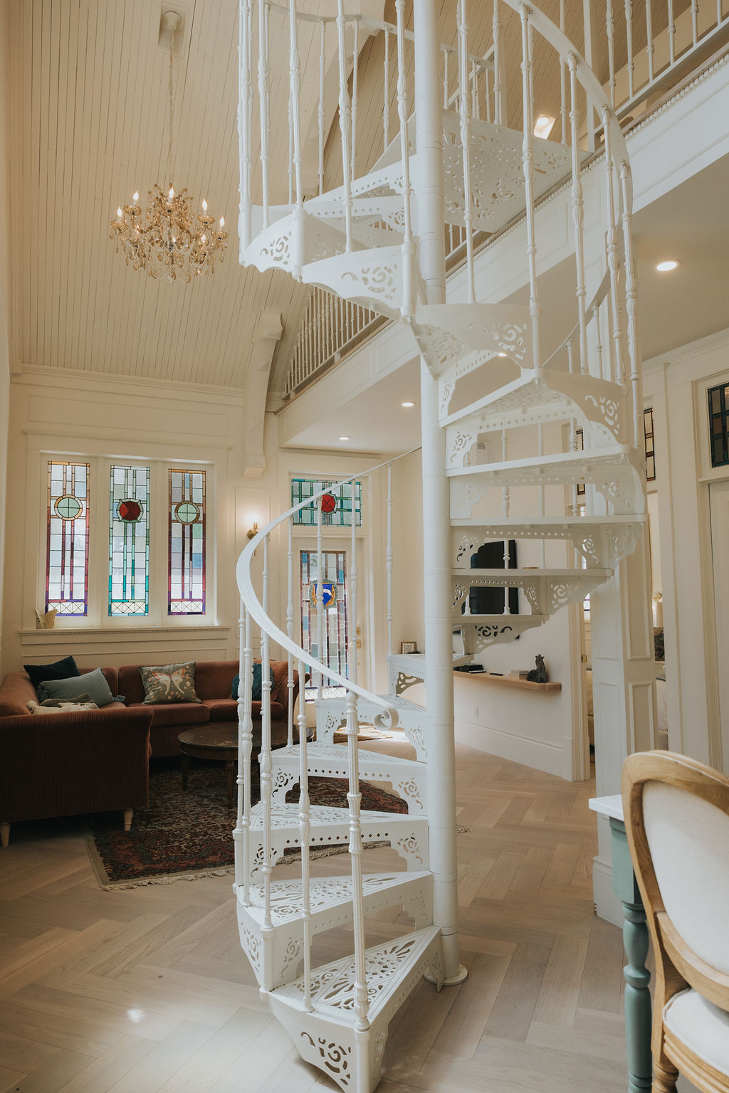 Escalier ouvragé du Château Papillon