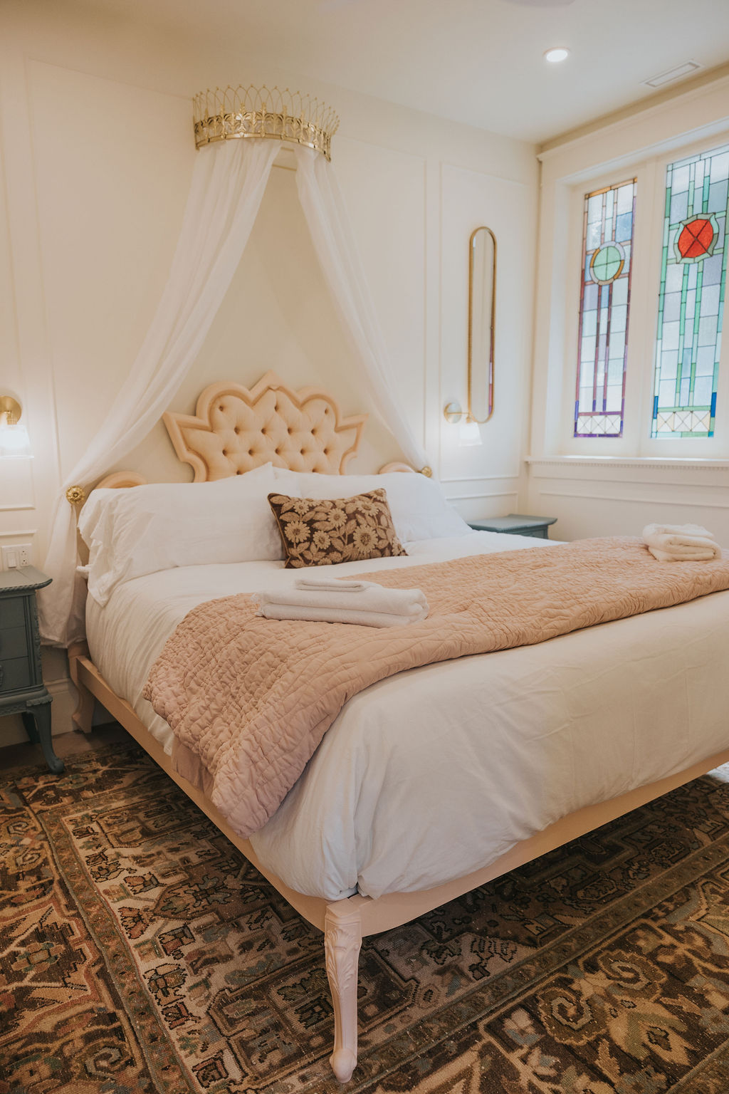 Chambre chaleureuse du Château Papillon