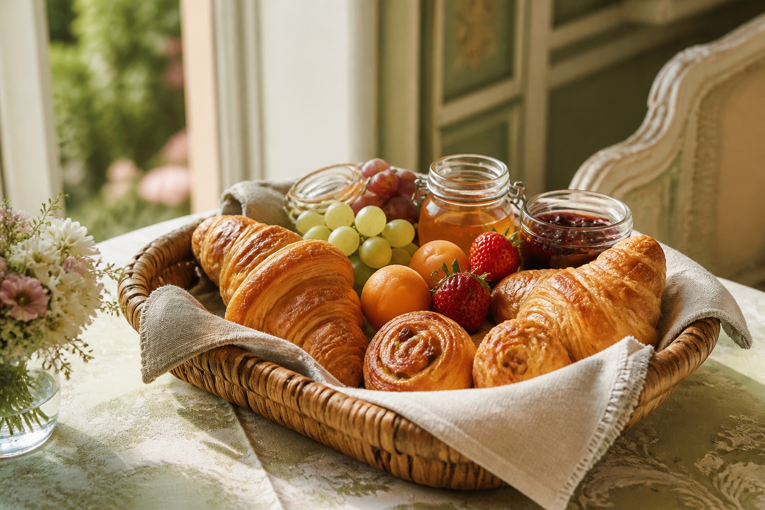 Panier de viennoiseries
