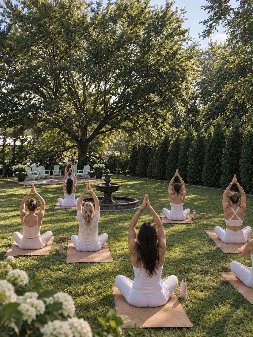 Yoga au jardin